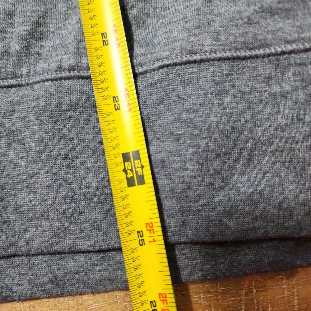 Polo Ralph Lauren Mens Gray Quarter Zip Pullover Sweater Size Large Heather Blue